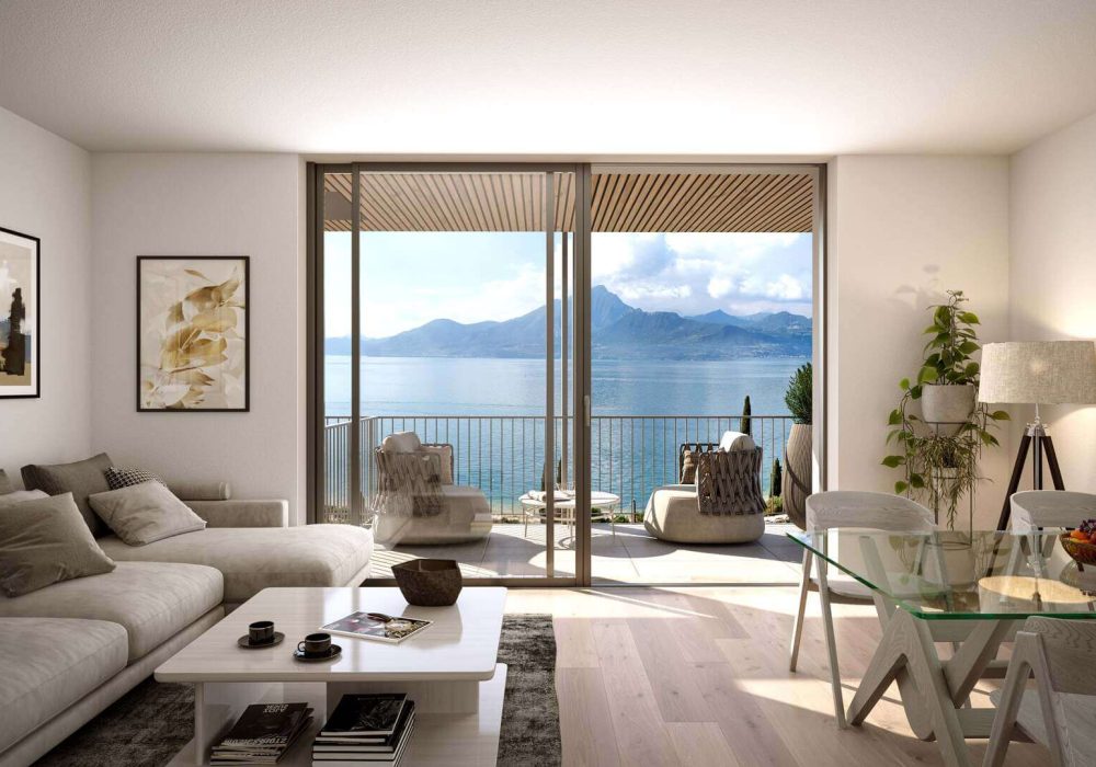 modern interior of a living room